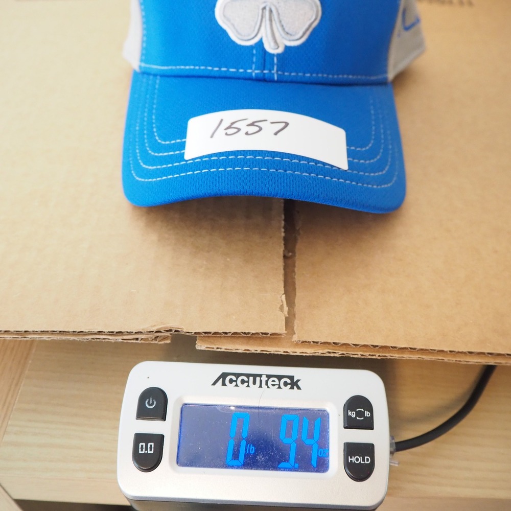 Black Clover Hat Men L/XL Blue Gray Live Lucky Clover Logo A-Flex Golf Cap - Picture 12 of 12